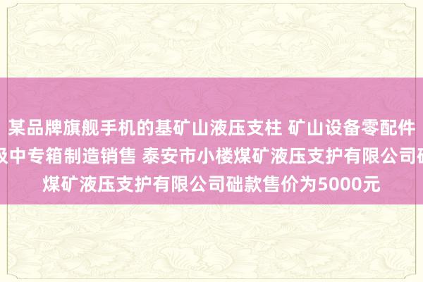 某品牌旗舰手机的基矿山液压支柱 矿山设备零配件制造维修 轧钢 垃圾中专箱制造销售 泰安市小楼煤矿液压支护有限公司础款售价为5000元